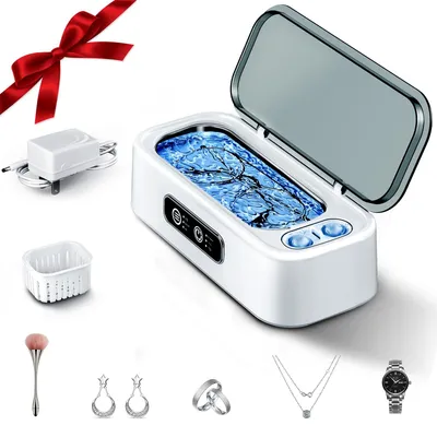 SUNPOW Ultrasonic Jewelry Cleaner, Dual Chamber, 45 kHz