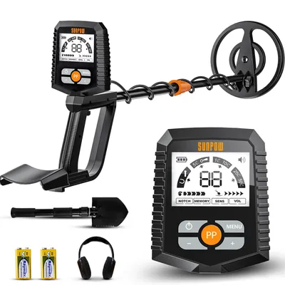 SUNPOW Family Metal Detector, 8 in Coil, 4 Modes