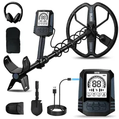 SUNPOW Rechargeable Metal Detector, 11 in DD Coil
