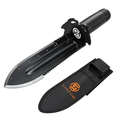 SUNPOW Serrated Digging Tool with Depth Gauge, 12 in